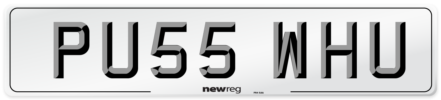 PU55 WHU Number Plate from New Reg